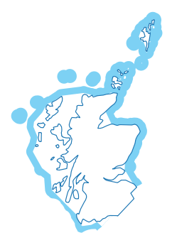 Territorial sea, outside internal waters, adjacent to Scotland