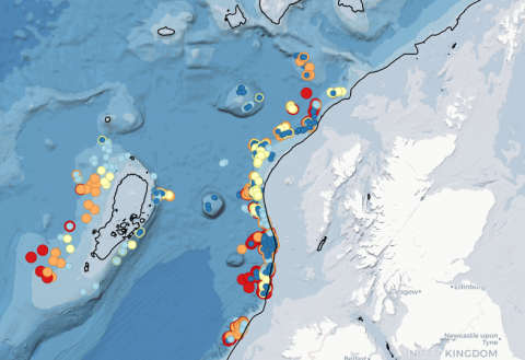 Range of Deep Water Trawl Survey data © Marine Scotland