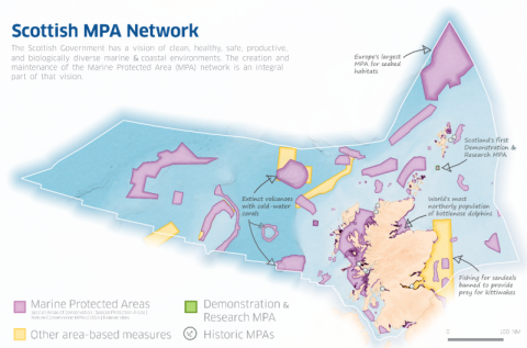 Scottish MPA Network 2018 map © Marine Scotland