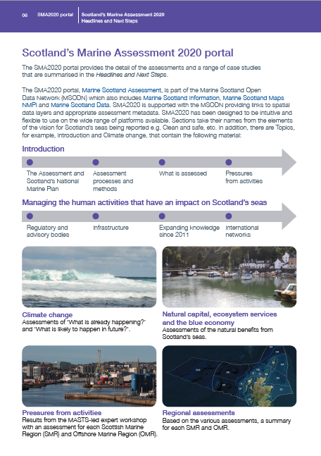 SMA2020 portal and Scotland's Marine Regions