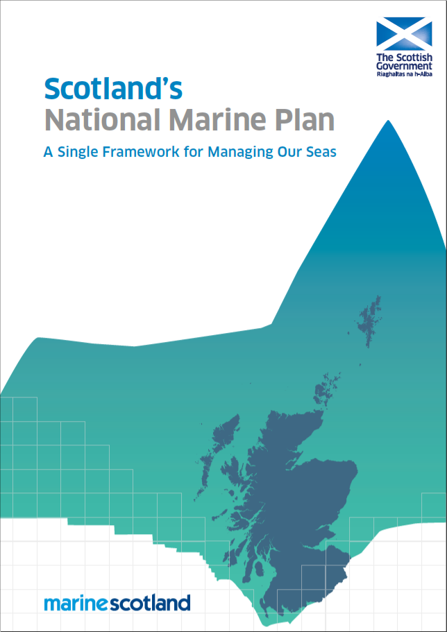 The cover for Scotland's National Marine Plan