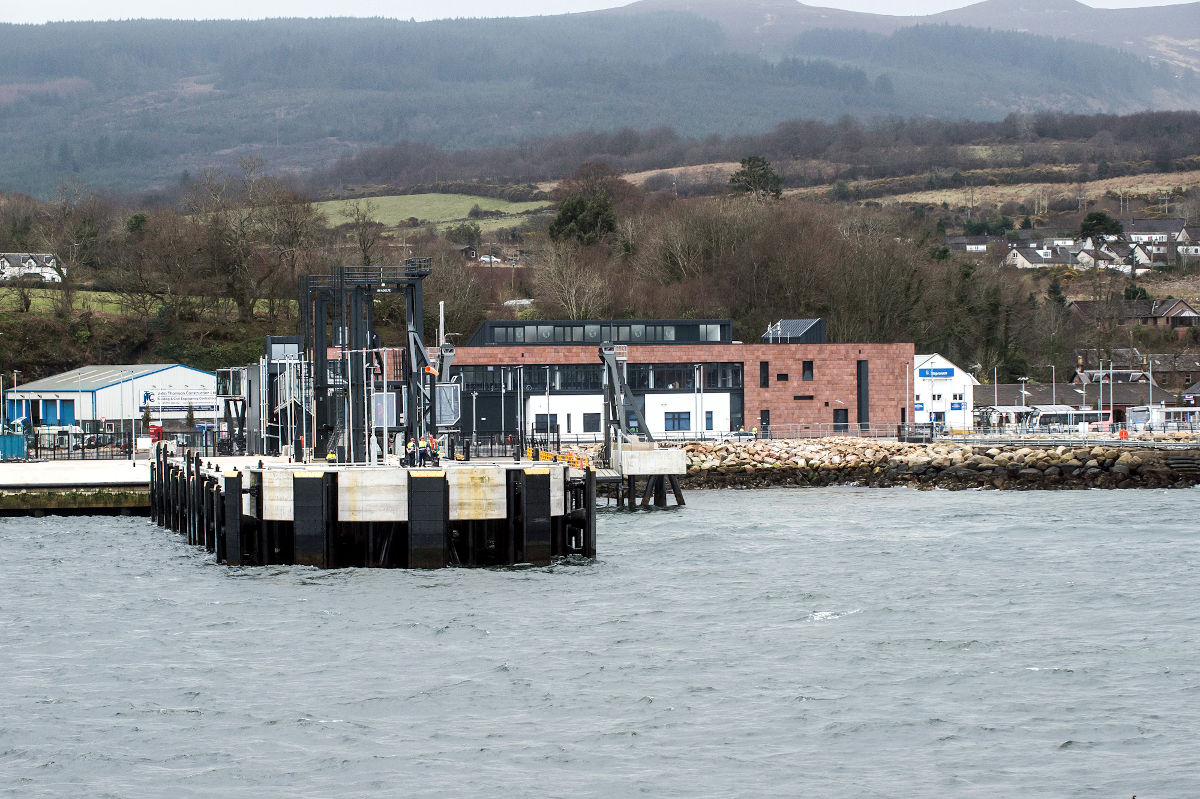 Figure b: New ferry terminal at Brodick, Arran, opened in 2018. Source: © CMAL.