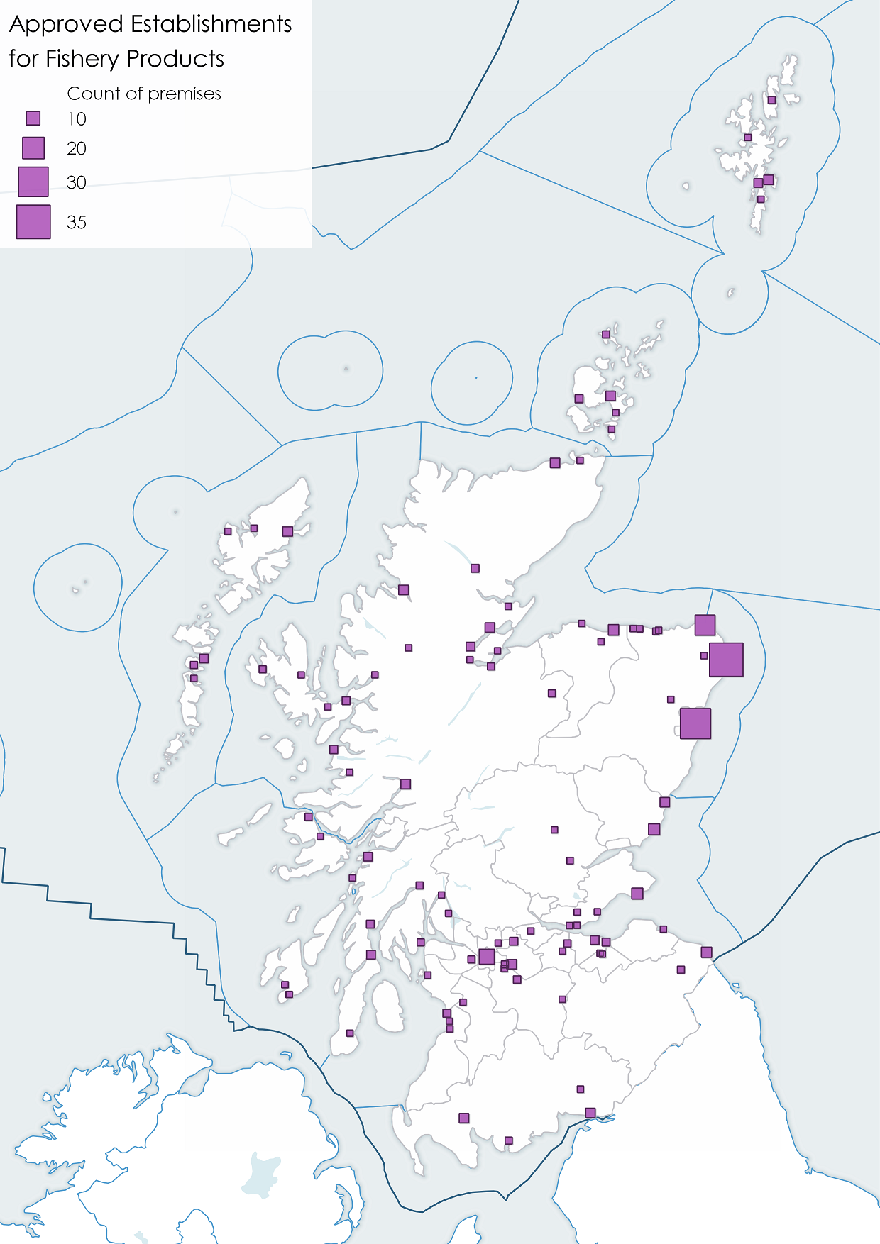 Fish Processing Towns. Source: Marine Scotland and FSA, (2019)