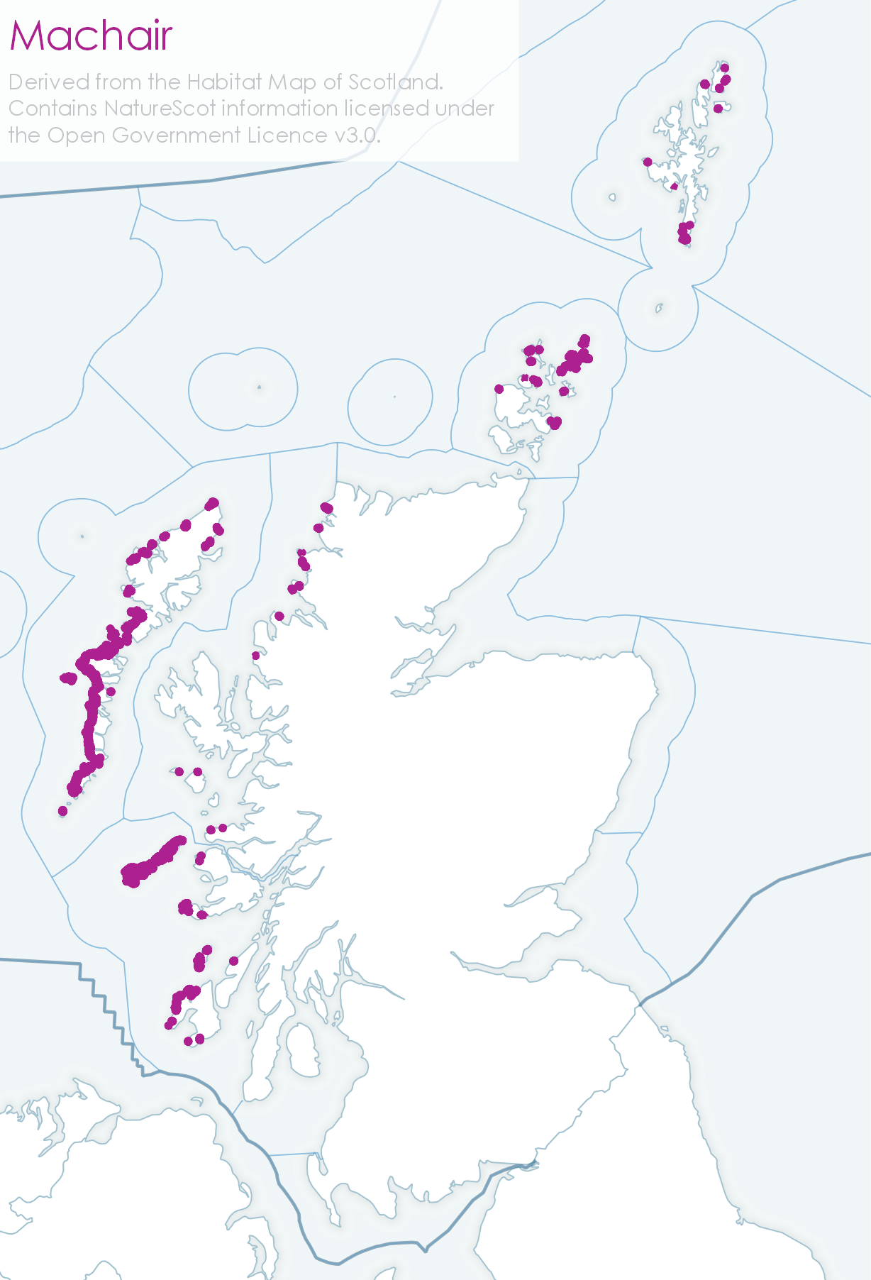 Location of Scotland's machair