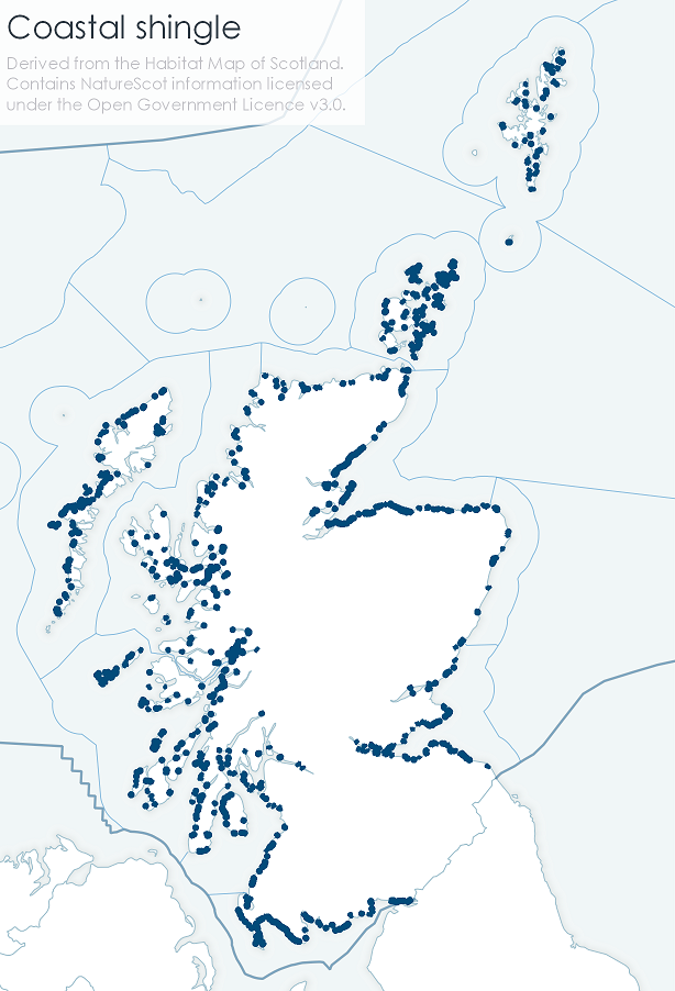Location of Scotland's shingle