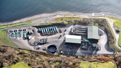 Campbeltown waste water (secondary) treatment plant opened in 2012. © Scottish Water.