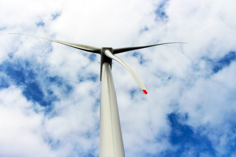 A wind turbine, part of Scotland’s sustainable development of offshore renewable energy. © Marine Scotland.