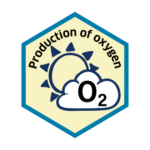 Blue economy sector hexagon production of oxygen