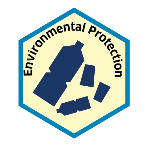 Blue economy sector hexagon environmental protection