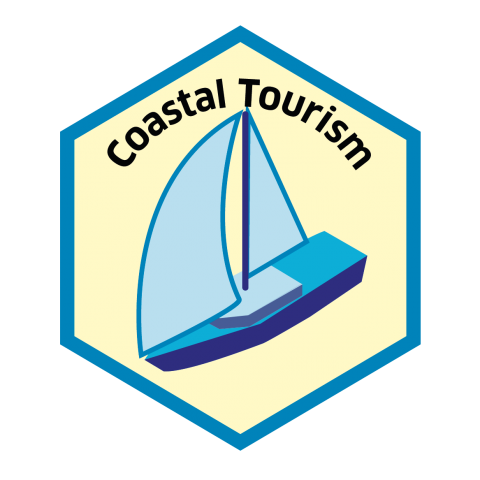 Blue economy sector hexagon coastal tourism