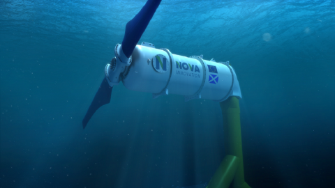 Figure 1: The Nova Innovation Nova M100 Tidal Turbine.