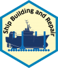 Blue economy sector hexagon ship building