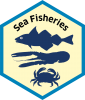 Blue economy sector hexagon sea fisheries