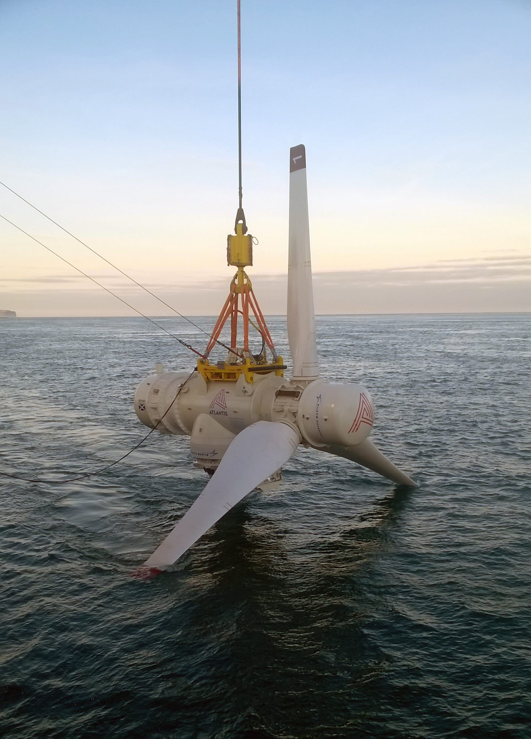 Tidal turbine deployment © SIMEC Atlantis Energy